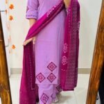 kurti palazzo dupatta set